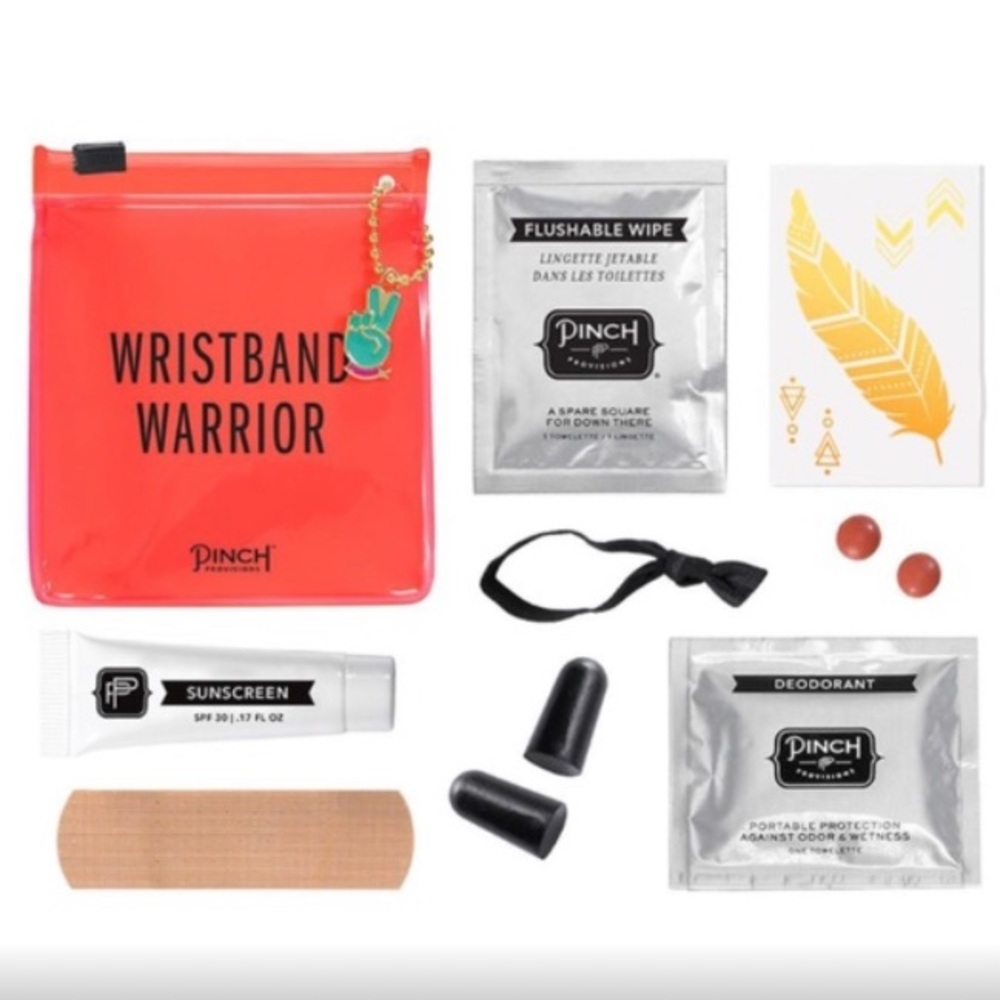 NEW Pinch Provisions  WRISTBAND WARRIOR FESTIVAL AID